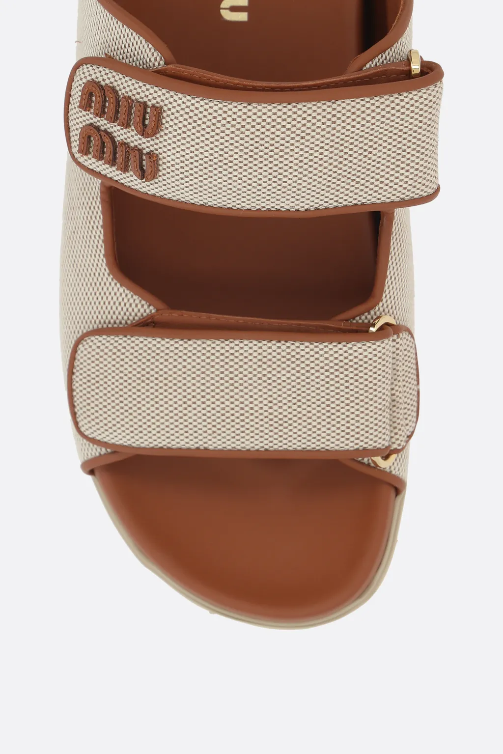 Miu Miu Two-Toned Slip-On Sandals