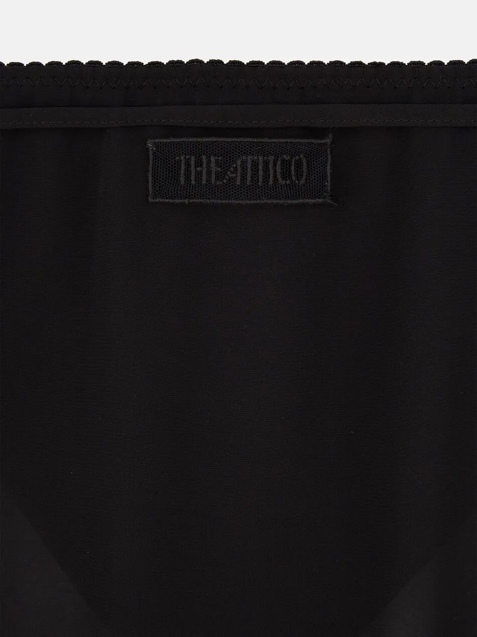 The Attico Embroidered Midi Skirt