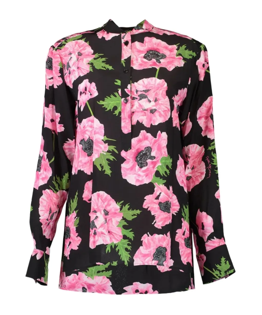 Stella Mccartney Poppy-Printed Long Sleeved Shirt