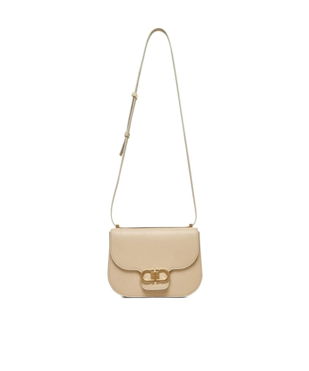 Double Gancini Cross Body Bag