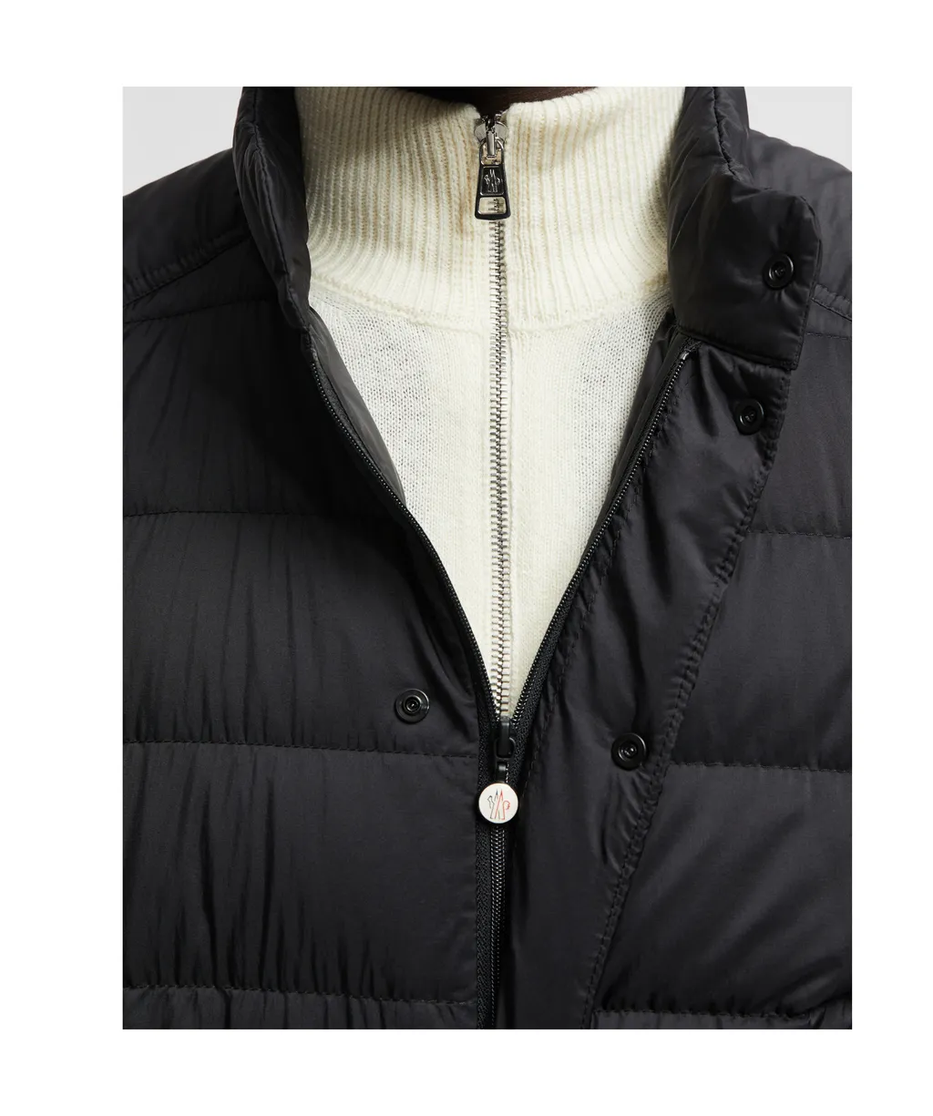 Moncler Selves Logo Patch Quilted Jacket