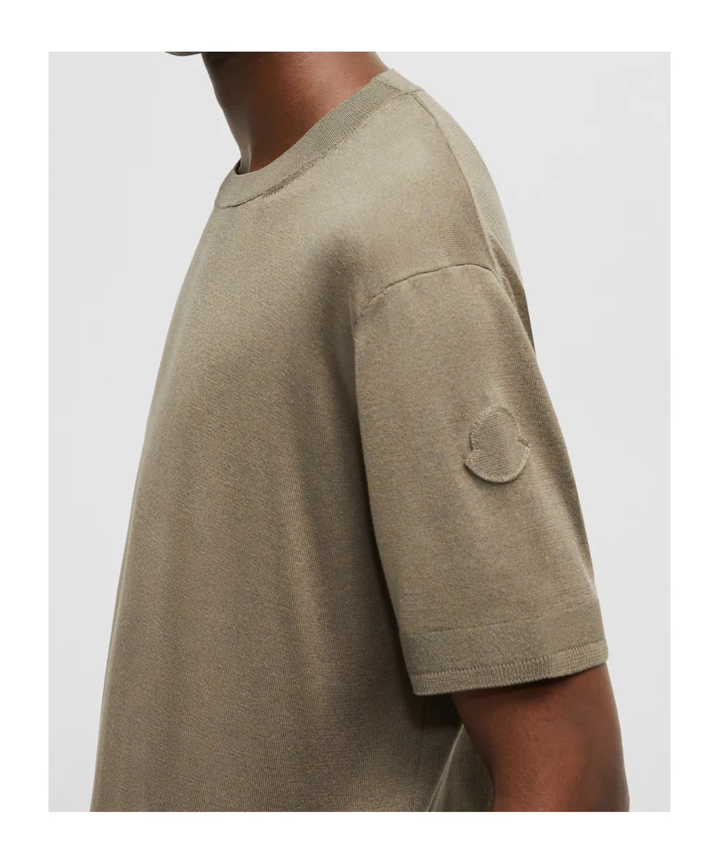 Silk & Cotton Knit T-Shirt