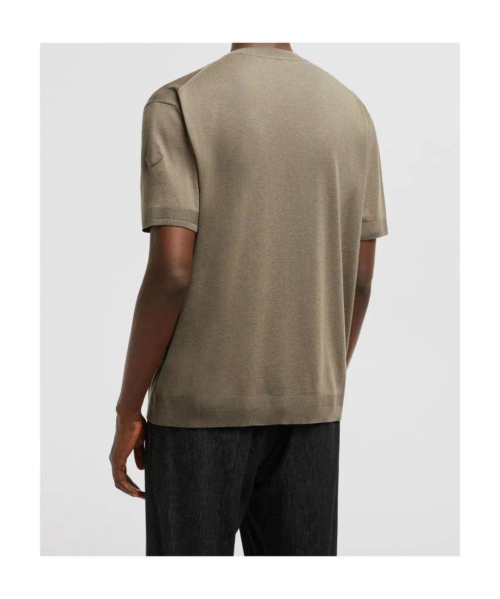 Silk & Cotton Knit T-Shirt