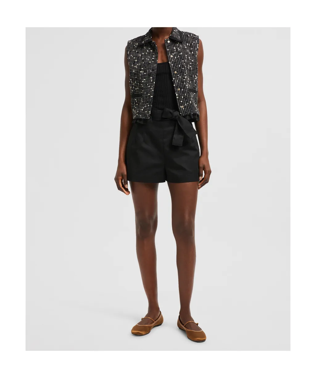 Moncler Pleat Detailed Belted Shorts