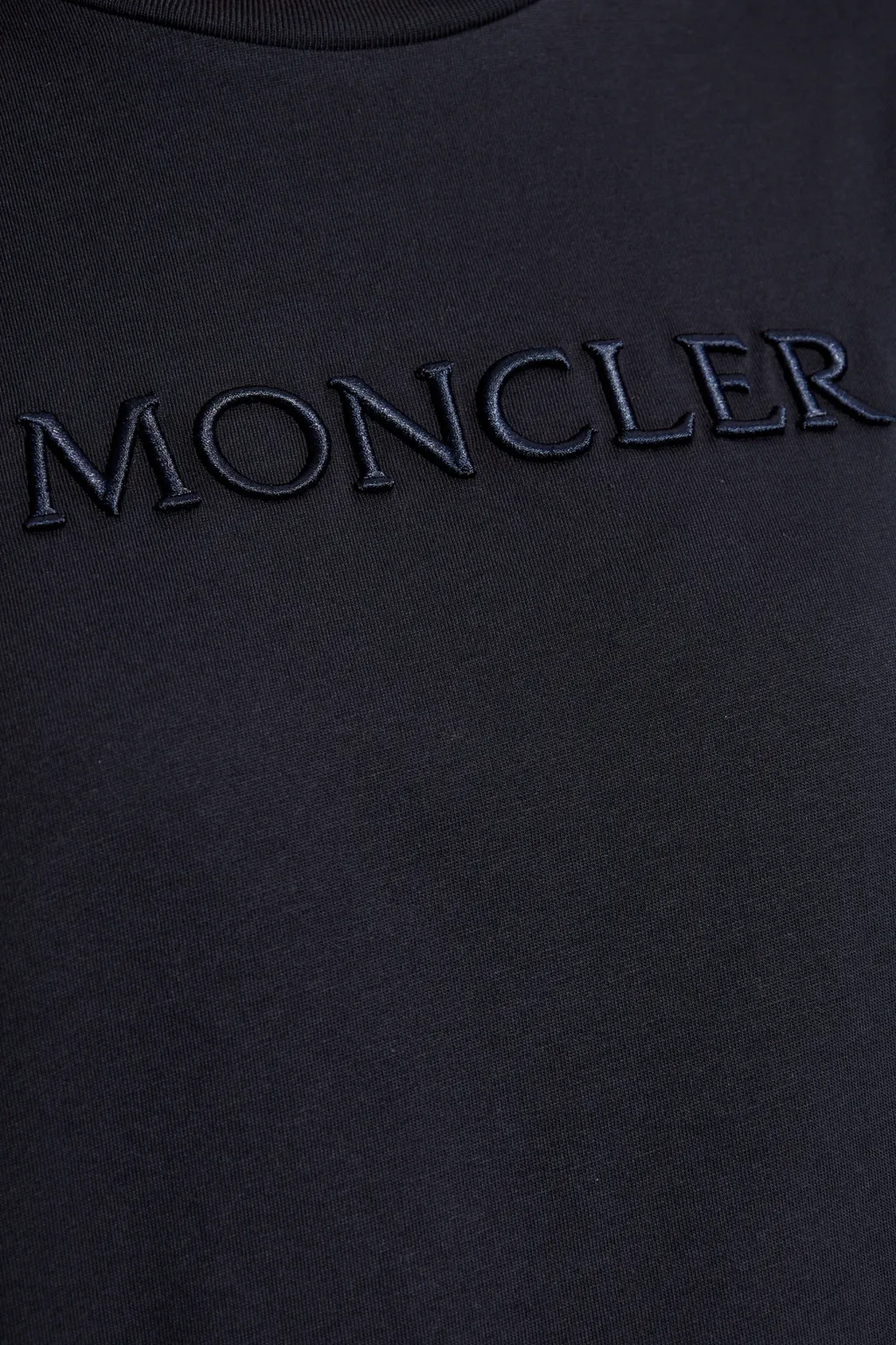 Moncler Logo Embroidered Crewneck T-Shirt