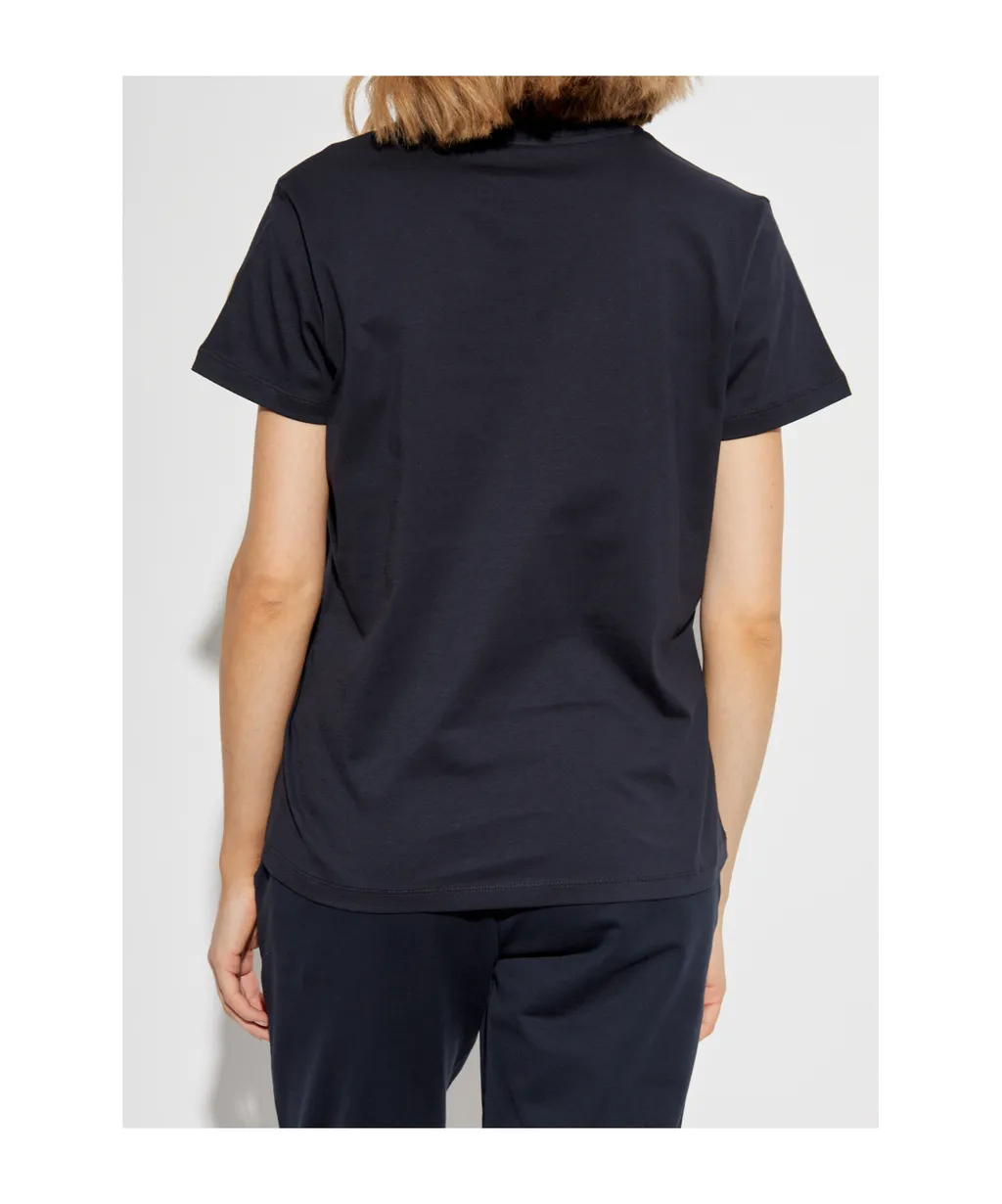 Moncler Logo Embroidered Crewneck T-Shirt