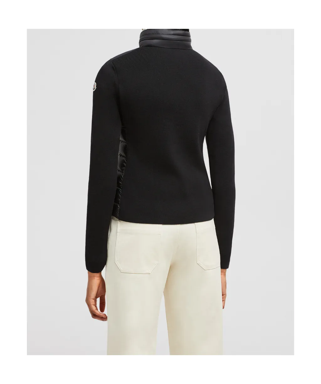 Moncler Logo Patch Padded Zip-Up Cardigan