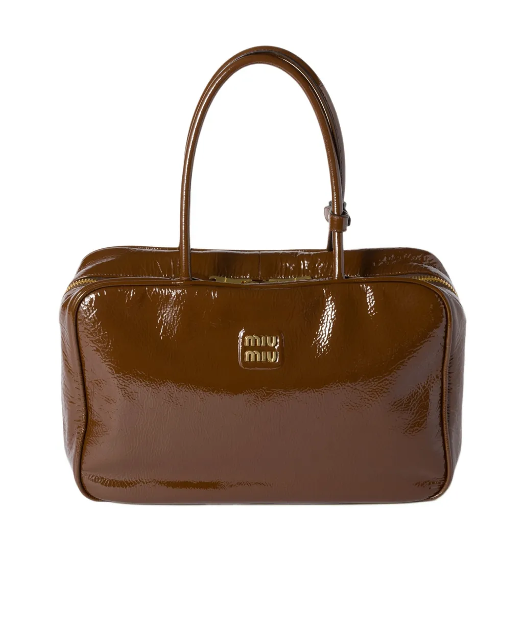 Beau Naplak Patent Leather Bag
