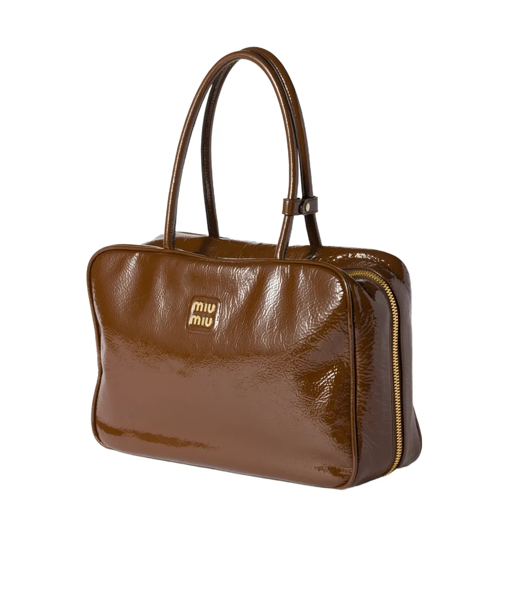 Beau Naplak Patent Leather Bag