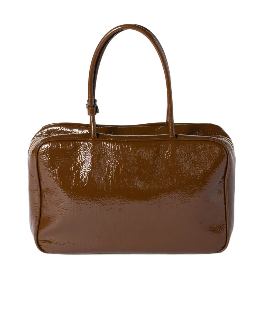 Beau Naplak Patent Leather Bag