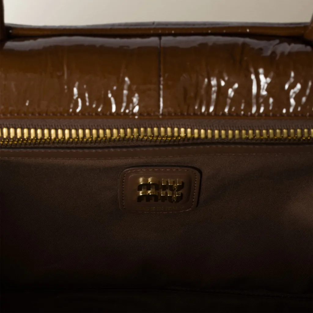 Beau Naplak Patent Leather Bag