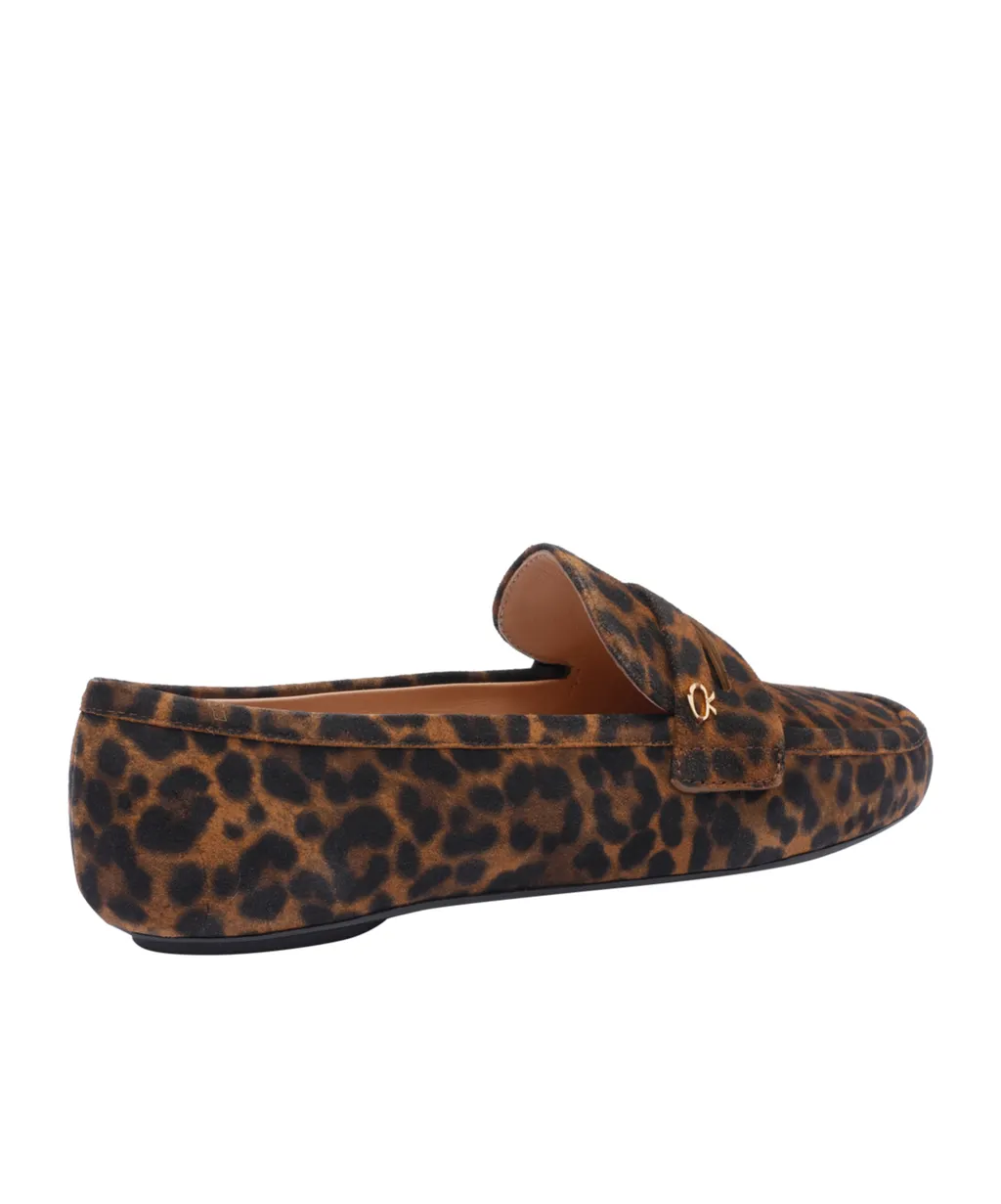Gianvito Rossi Giorgia Loepard Printed Loafers