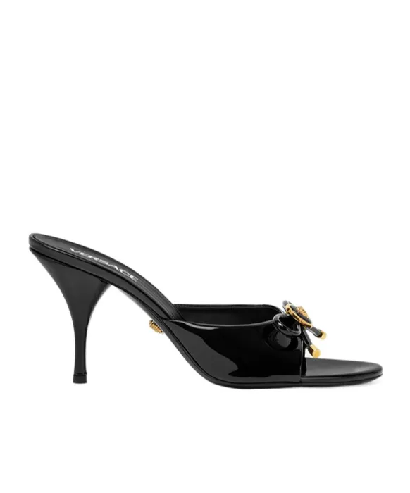 Versace Opera Bow Heeled Mules