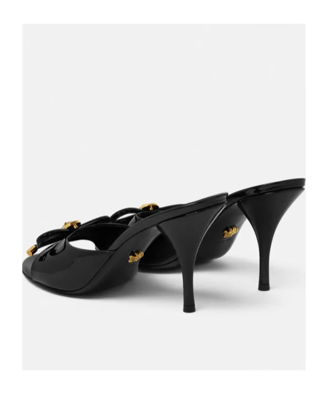 Versace Opera Bow Heeled Mules