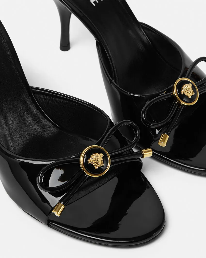 Versace Opera Bow Heeled Mules