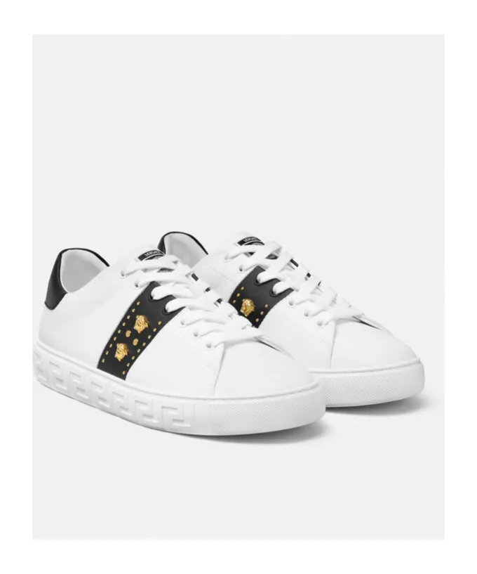 Versace Greca Lace-Up Sneakers