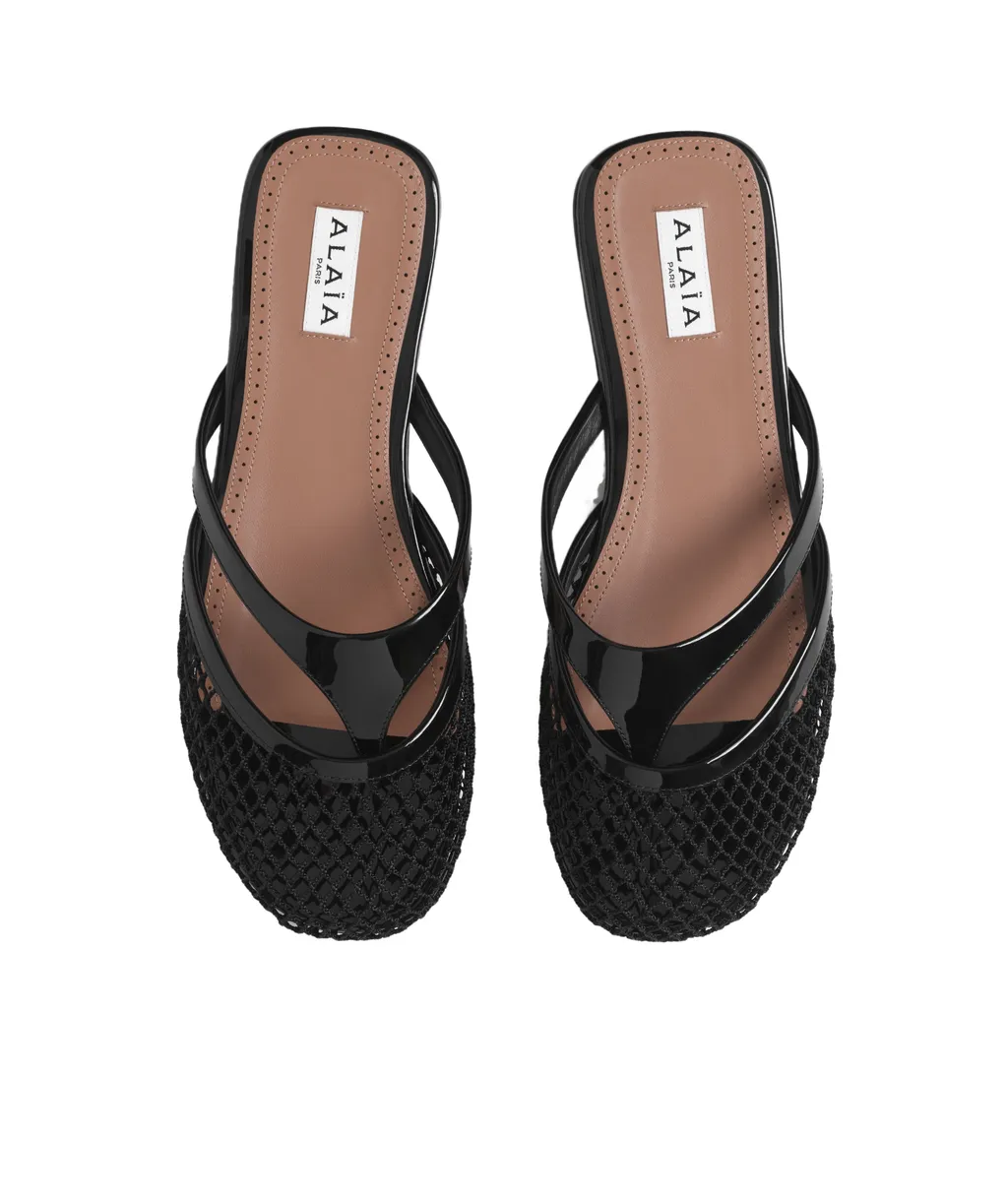 AlaÏA Infradito Flat Mules