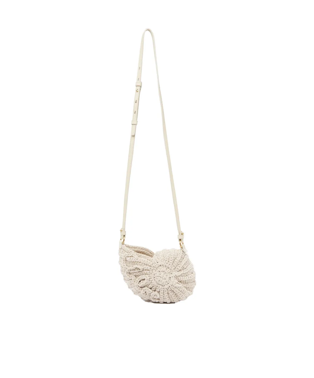 Chloé Logo Detailed Woven Crossbody Bag