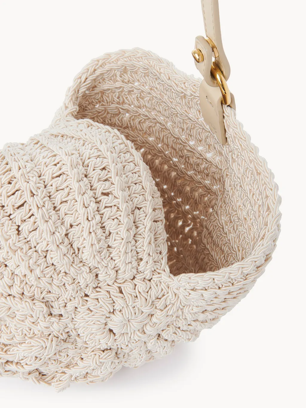 Chloé Logo Detailed Woven Crossbody Bag
