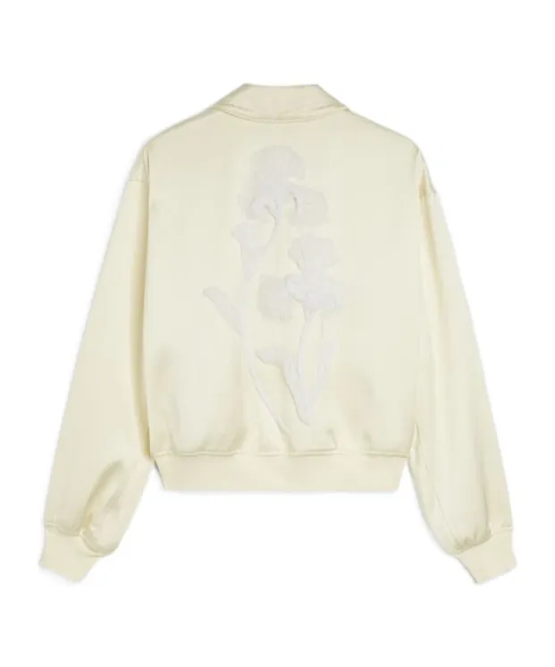 Jil Sander Duchess-Satin Zip-Up Jacket