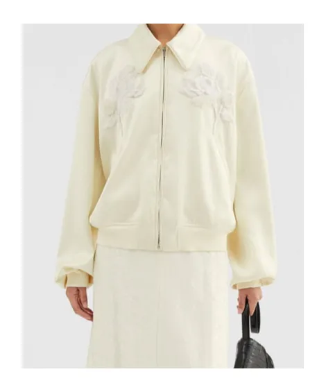 Jil Sander Duchess-Satin Zip-Up Jacket