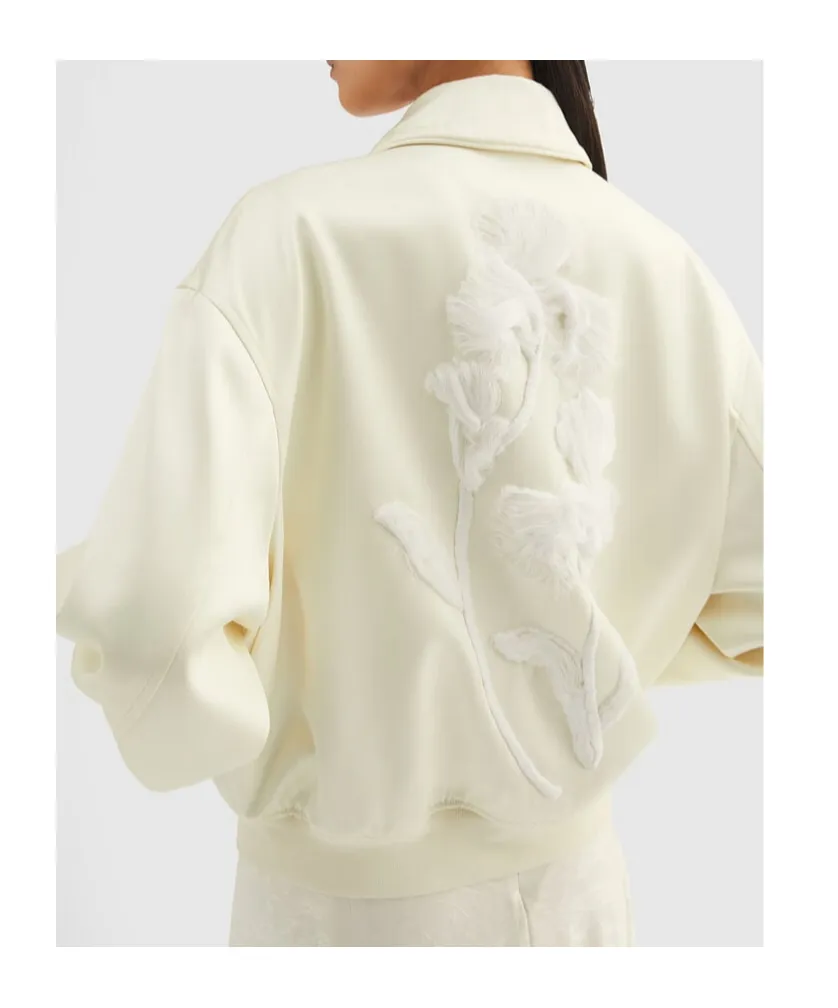 Jil Sander Duchess-Satin Zip-Up Jacket