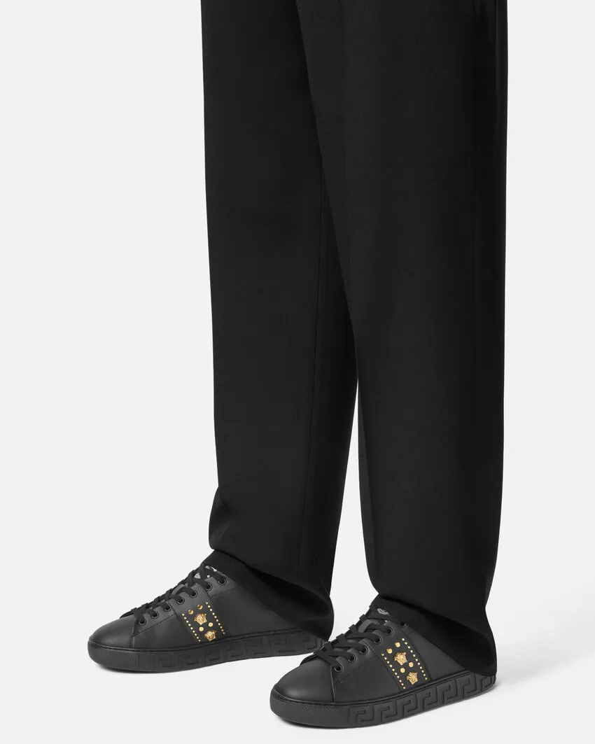 Versace Greca Lace-Up Sneakers