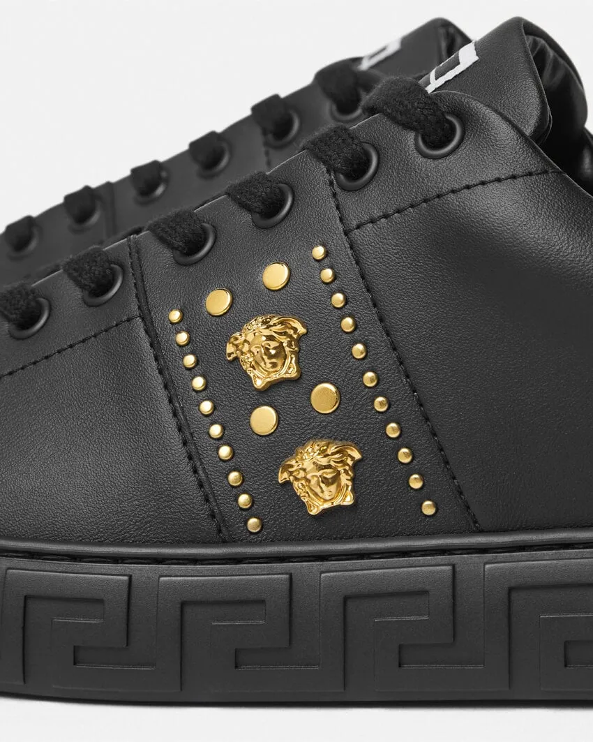 Versace Greca Lace-Up Sneakers