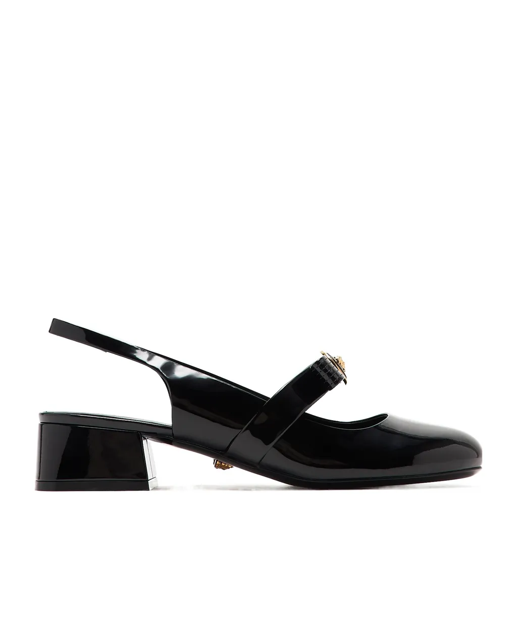 Versace Gianni Ribbon Slingback Pumps
