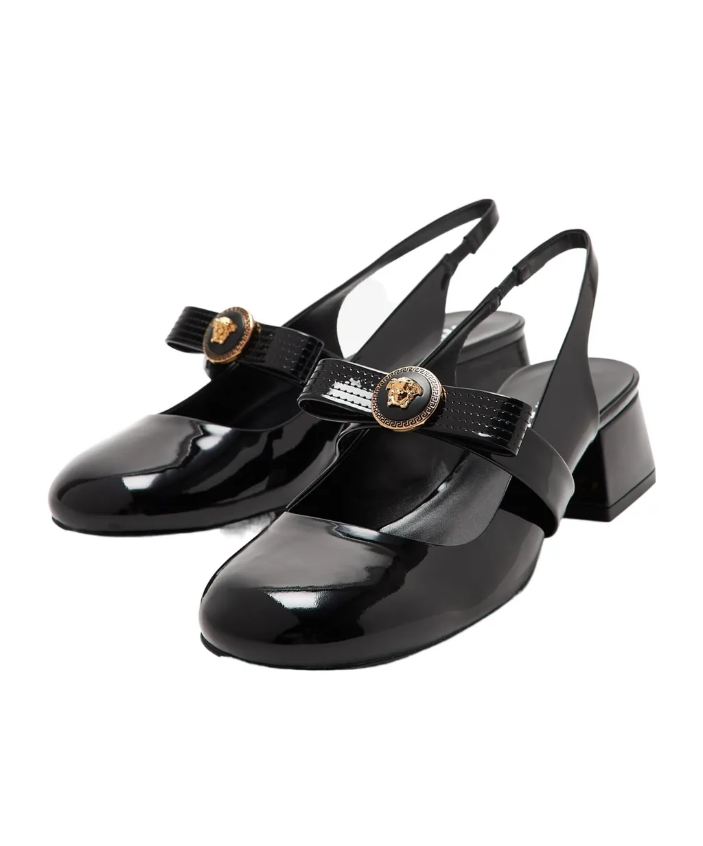 Versace Gianni Ribbon Slingback Pumps