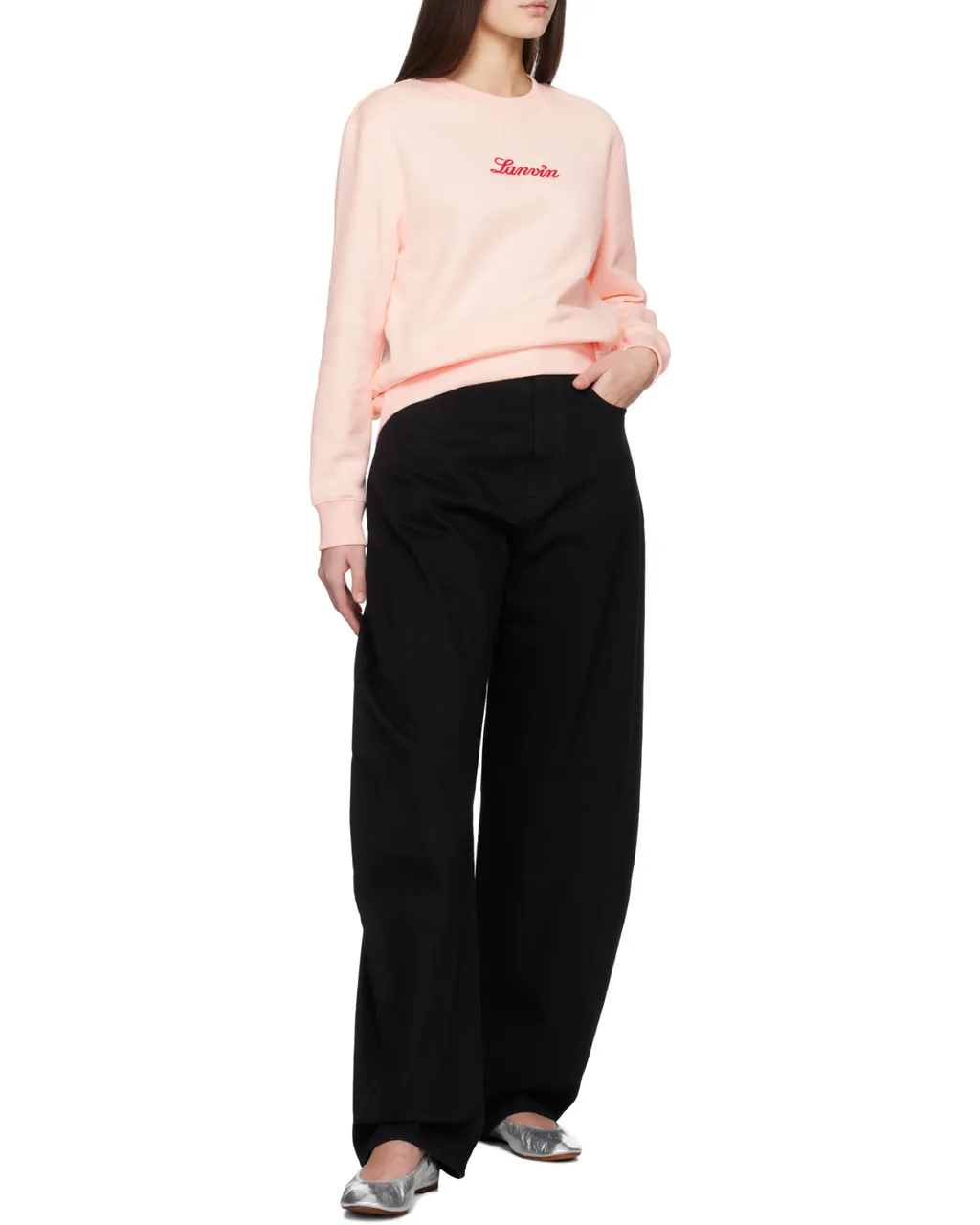Lanvin Logo Embroidered Crewneck Sweatshirt