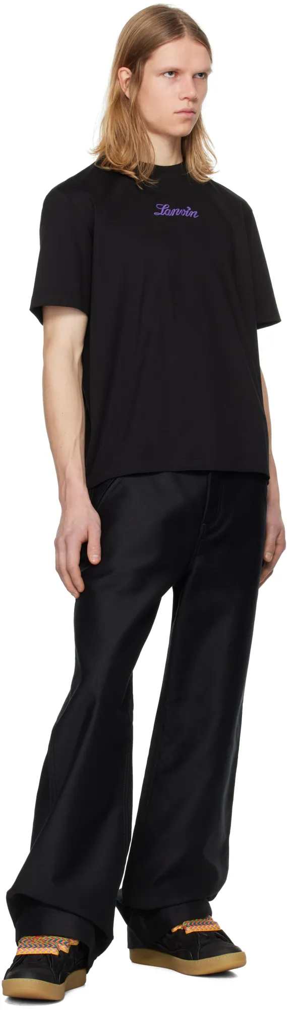 Lanvin Logo Embroidered Crewneck T-Shirt