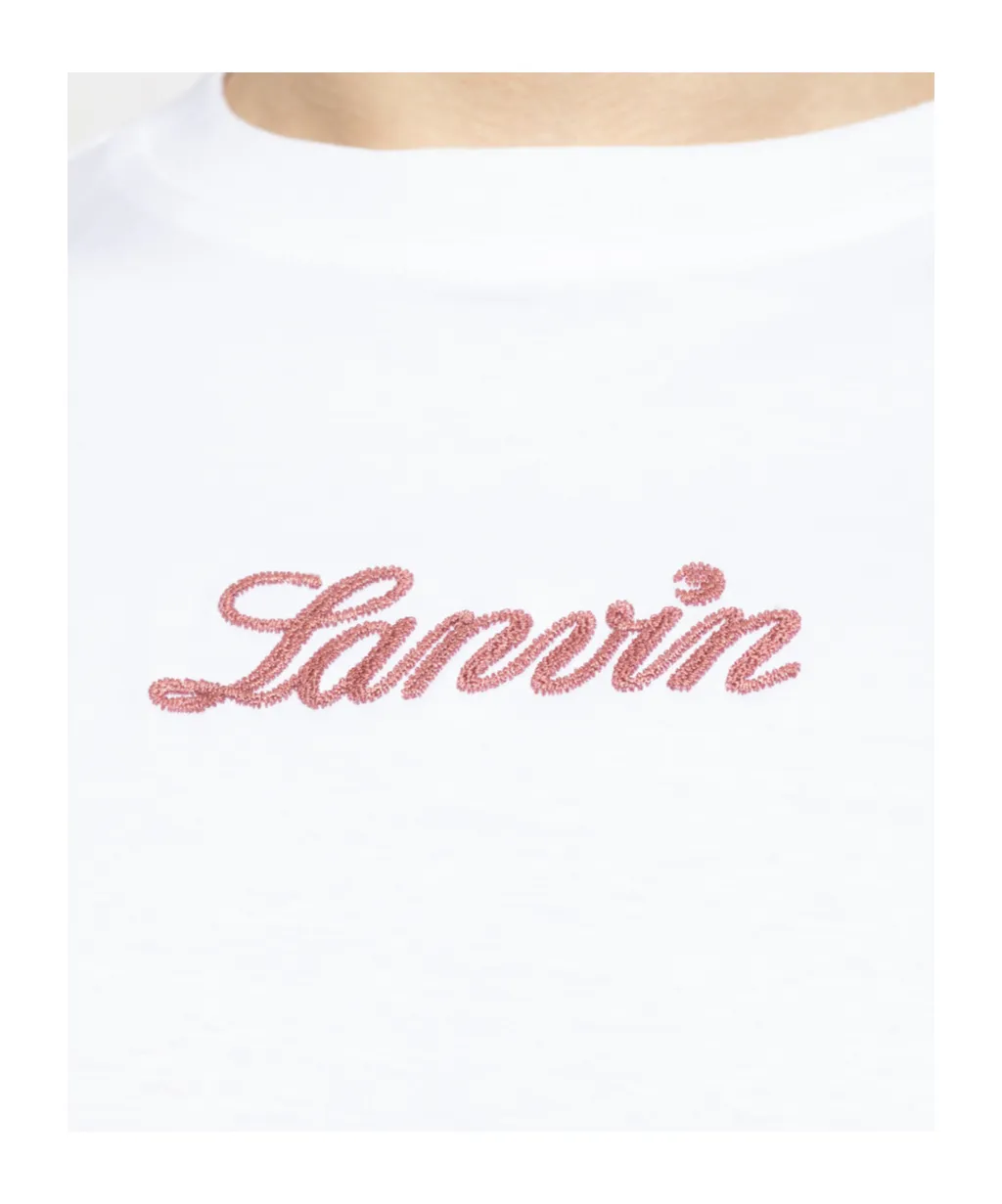 Lanvin Logo Embroidered Crewneck T-Shirt