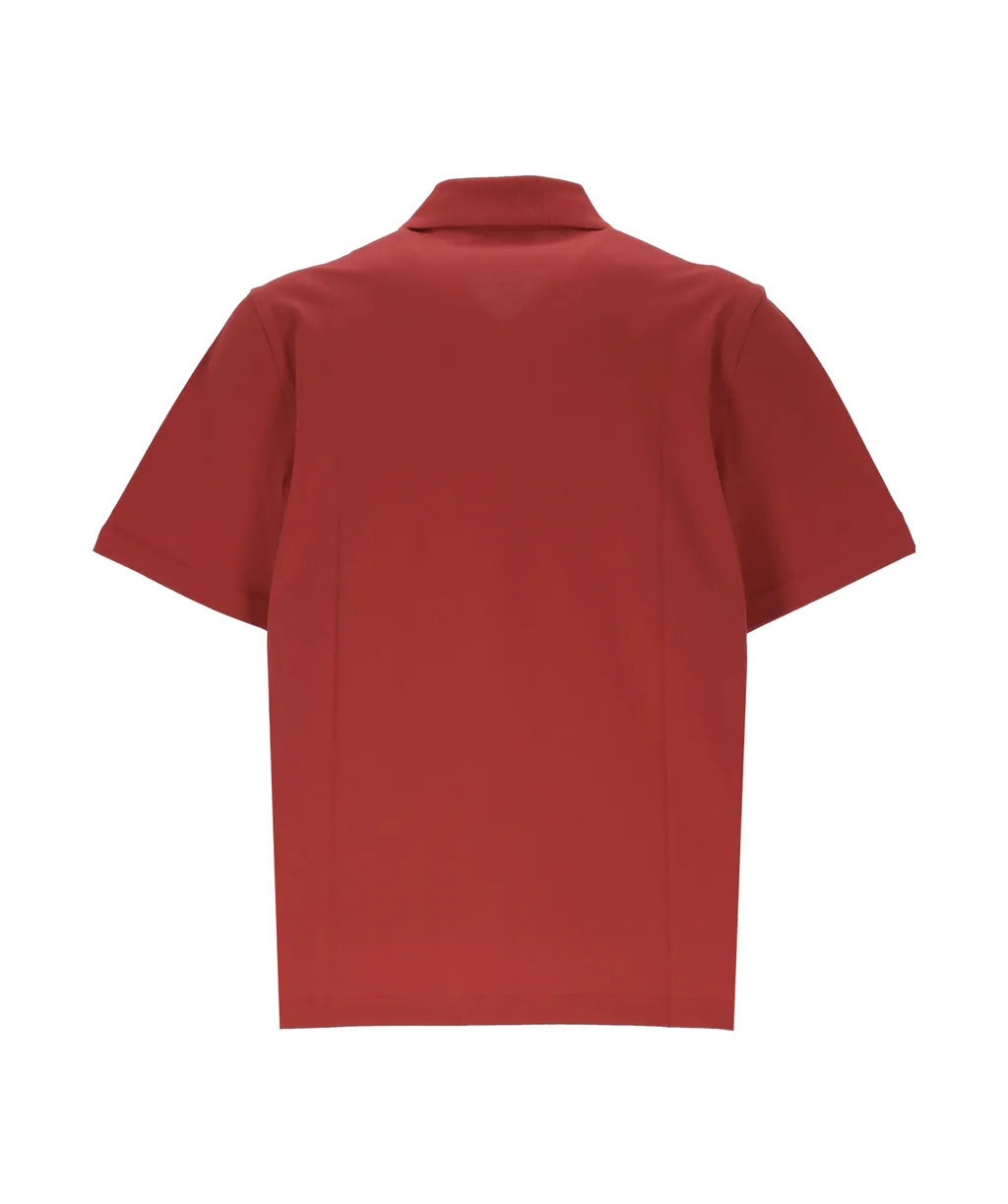 Lanvin Logo Embroidered Short Sleeved Polo Shirt