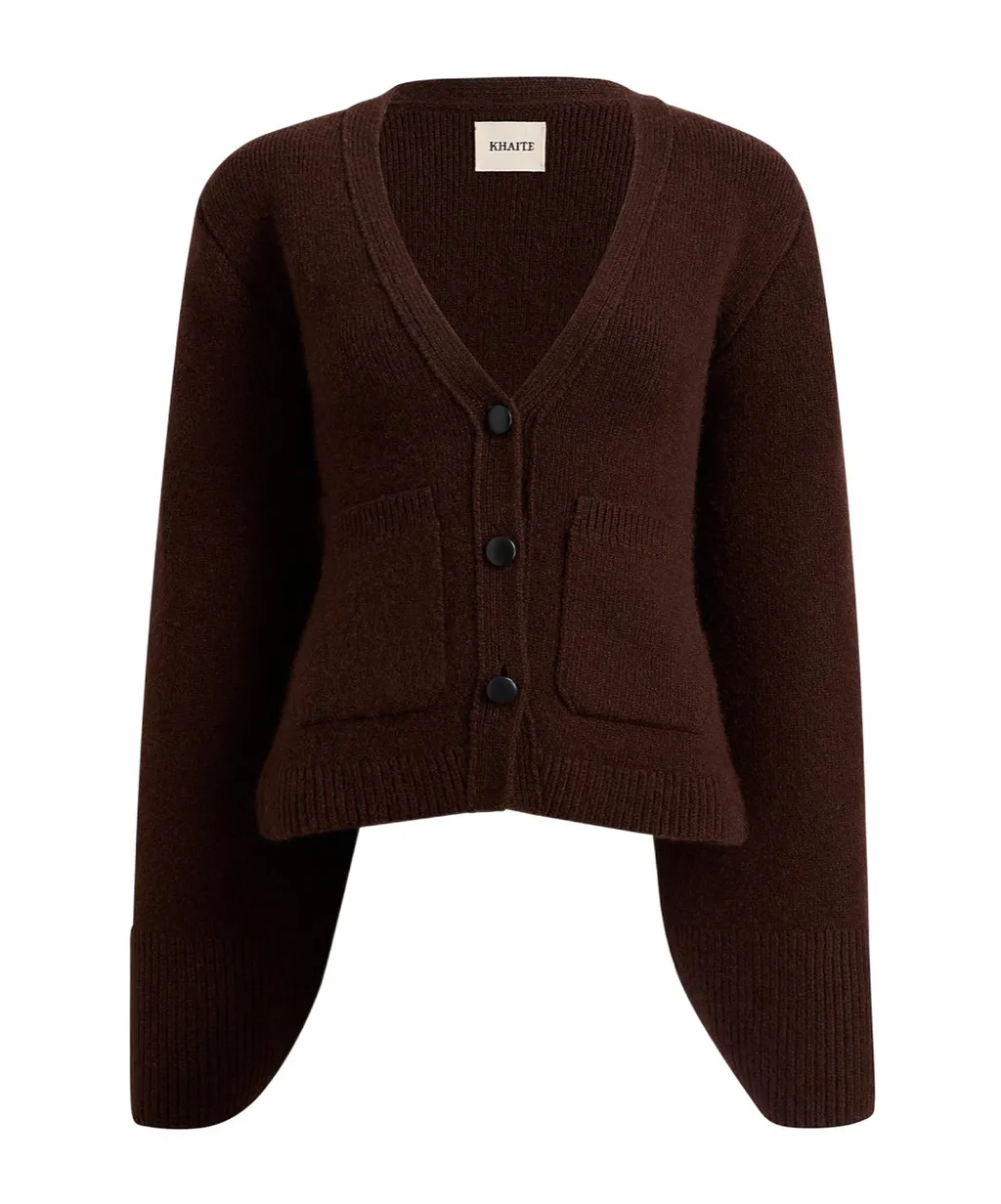 Khaite Scarlet V-Neck Cardigan