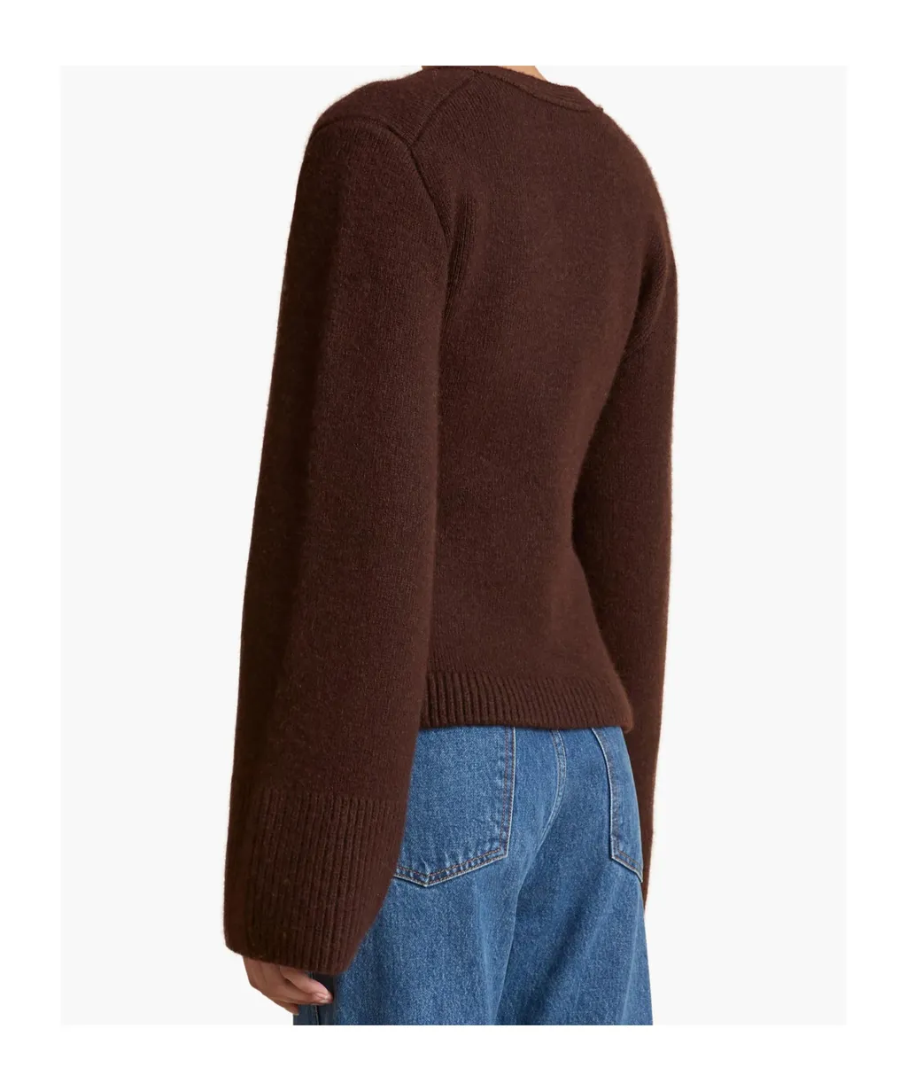 Khaite Scarlet V-Neck Cardigan