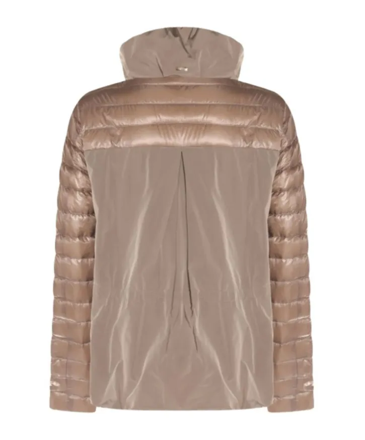 Zippered Quilted Down Jacket