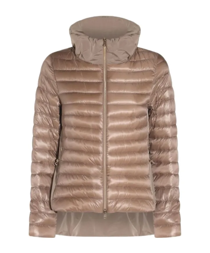 Zippered Quilted Down Jacket