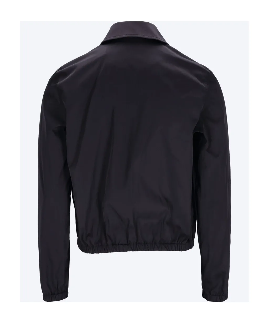 Ami	Paris Logo-Lettering Zip-Up Bomber Jacket