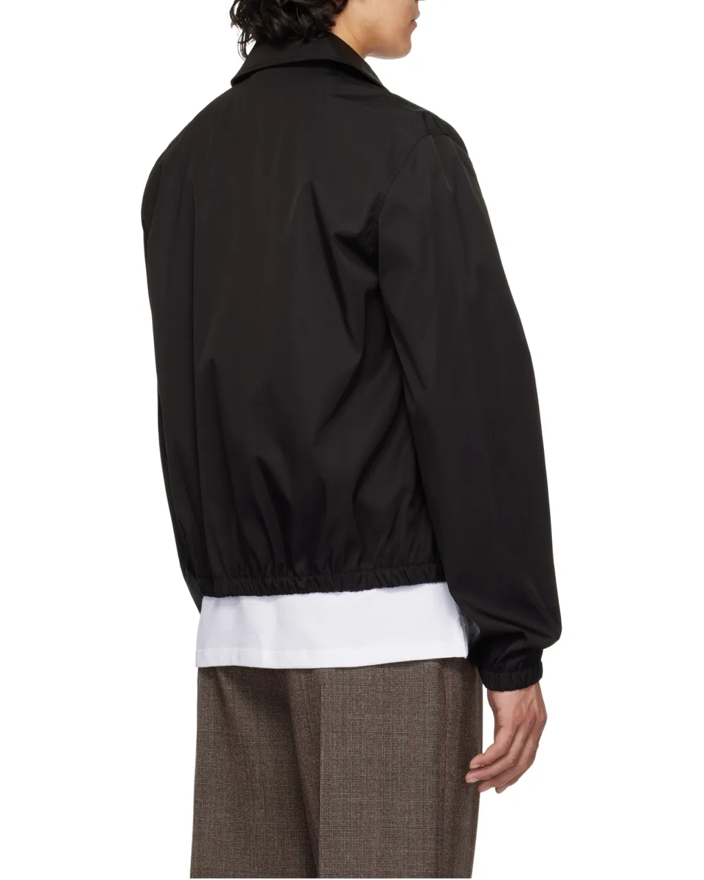 Ami	Paris Logo-Lettering Zip-Up Bomber Jacket