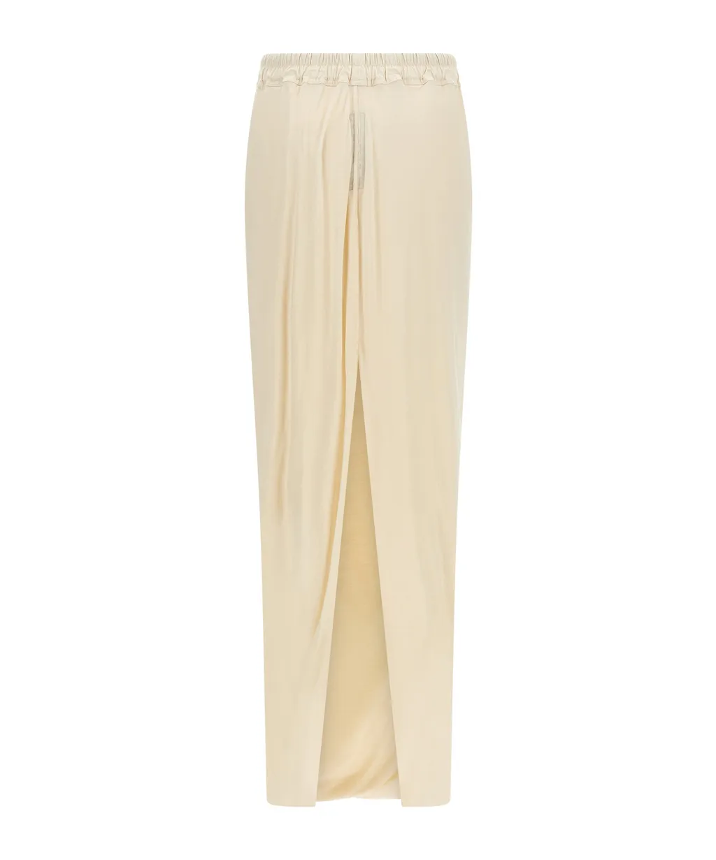 Rick Owens Drkshdw Pull On Pillar Drawstring Maxi Skirt