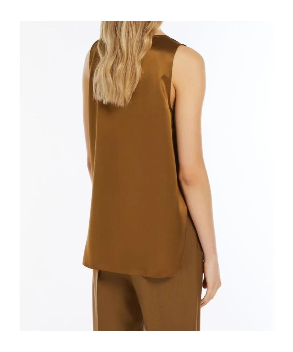 Max Mara Filly V-Neck Sleeveless Top