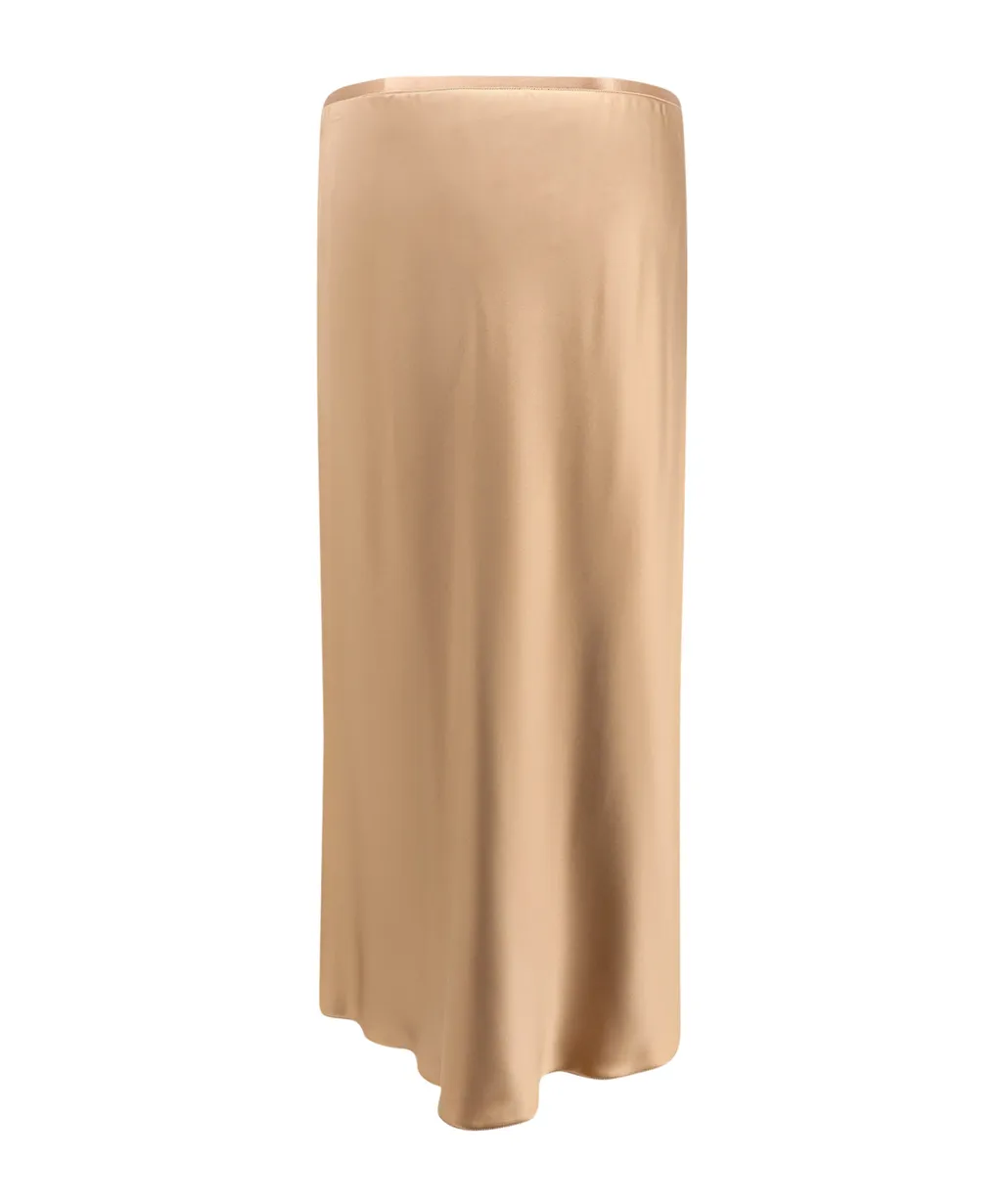 Max Mara Carnet Satin Midi Skirt