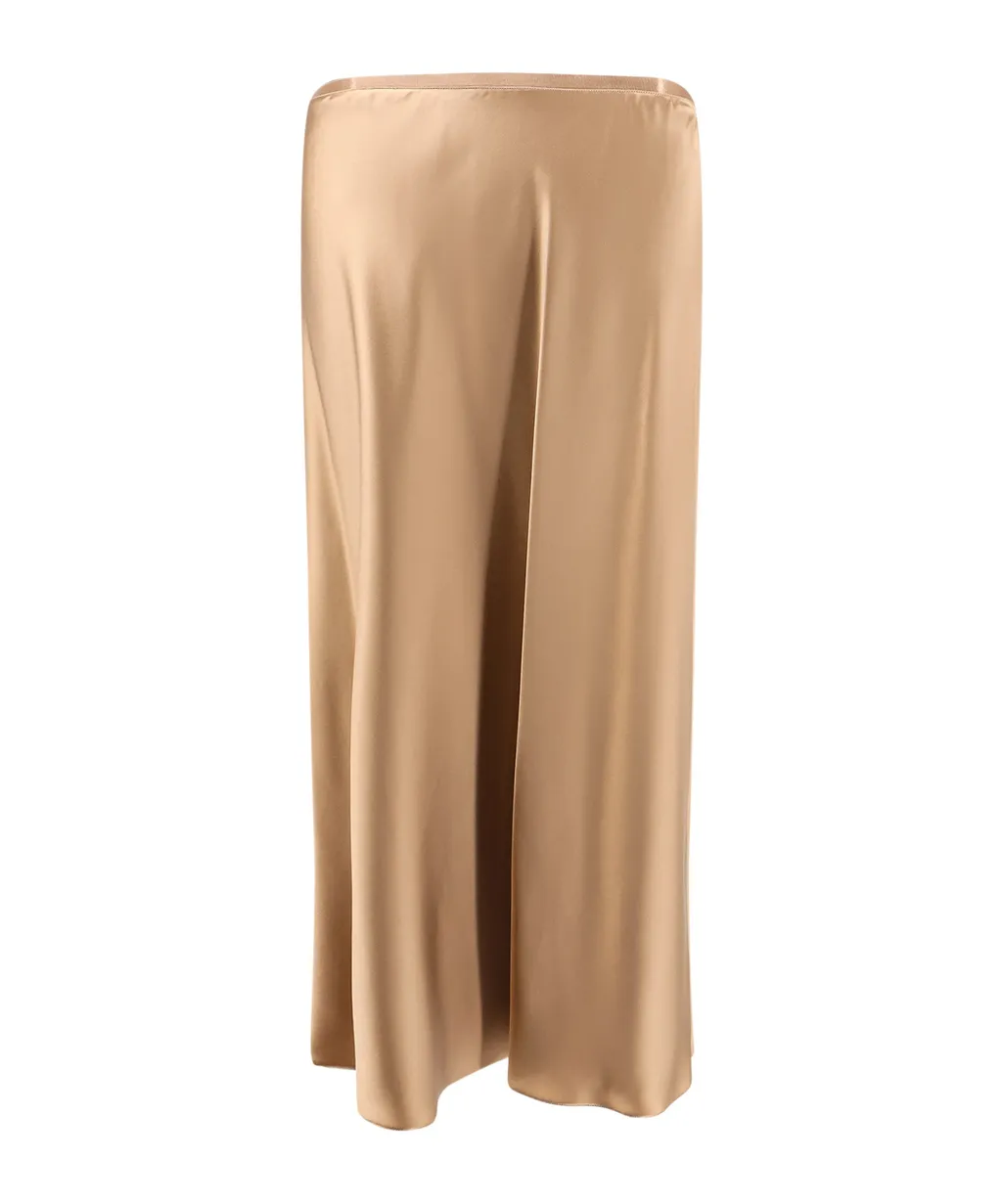 Max Mara Carnet Satin Midi Skirt