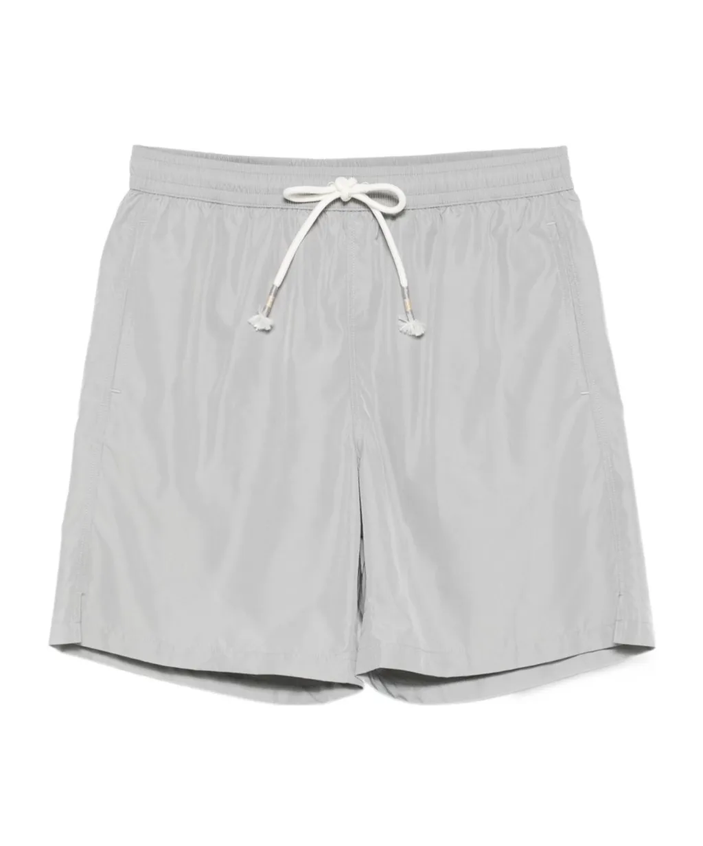 Drawstring-Waist Swim Shorts