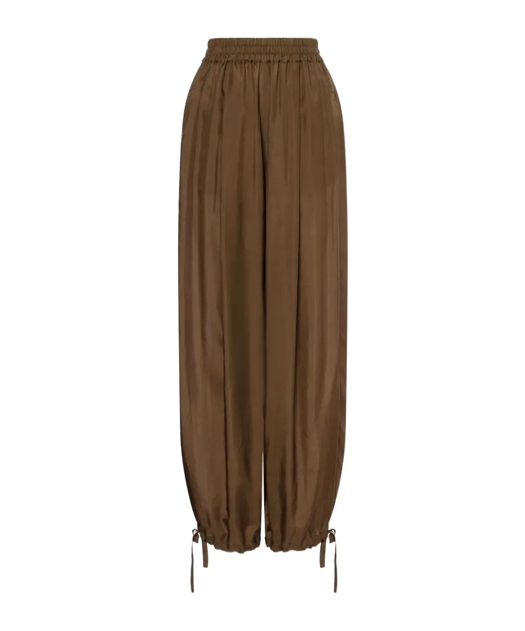 Pantalone Seta Habotai Lavata