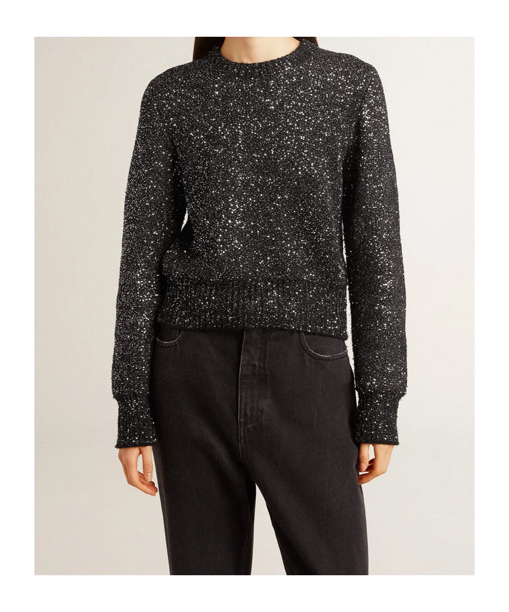 Golden Goose Deluxe Brand Sequin Embellished Crewneck Jumper
