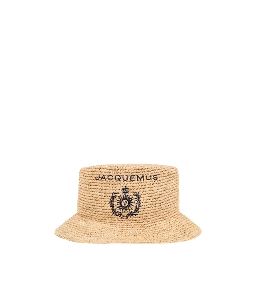 Jacquemus Le Bob Pesco Interwoven Designed Bucket Hat
