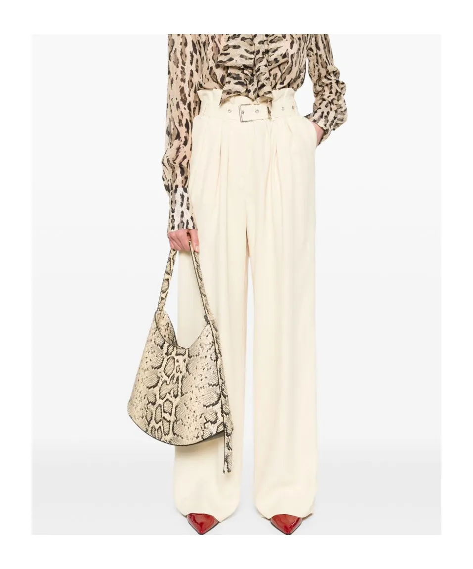 Dries Van Noten Belted Wide-Leg Trousers