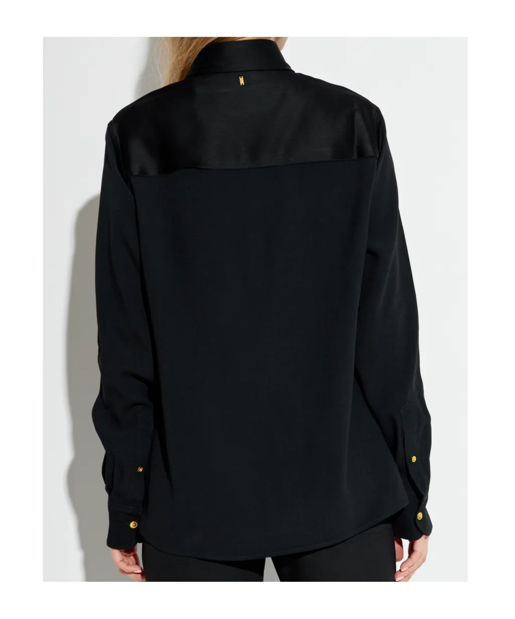 Ami Paris Ami De Coeur Long-Sleeved Plain Shirt